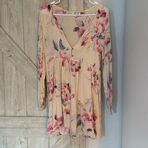 Billabong tunic dress floral size small